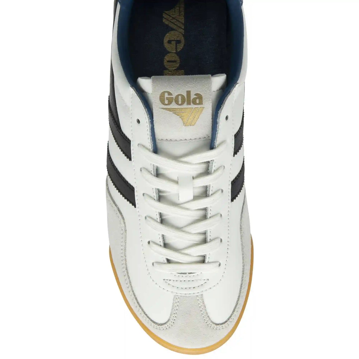 Gola Classics Men's Europa Leather Sneakers - White/Black/Marine Blue