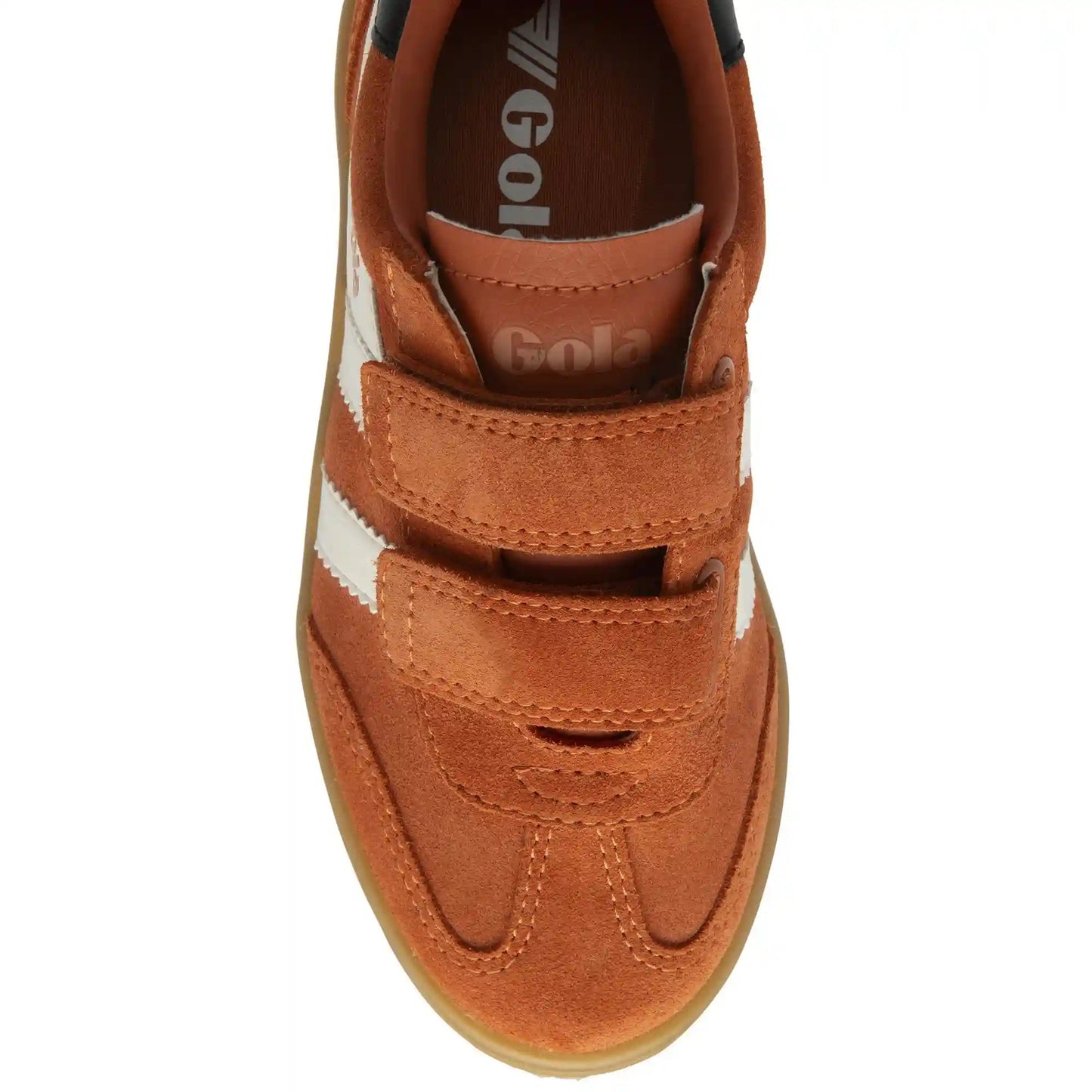 Gola Classics Kids' Viper Strap Sneakers - Moody Orange/Off White/Black/Gum