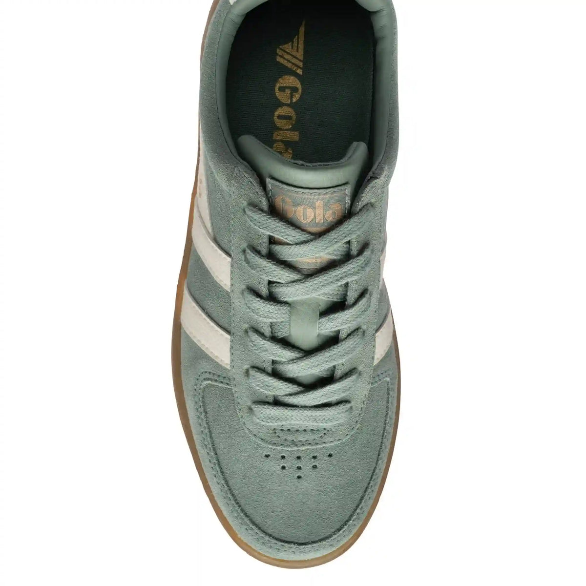 Gola Classics Women's Grandslam Suede Sneakers - Green Mist/Off White/Gum