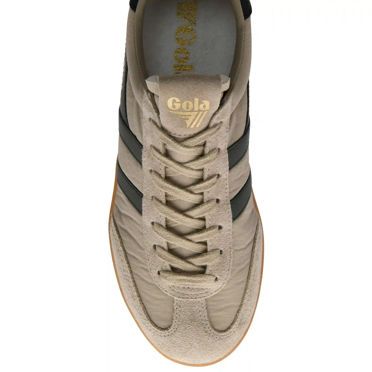 Gola Classics Men's Cyclone Nylon Sneakers - Bone/Dark Khaki/Black/Gum