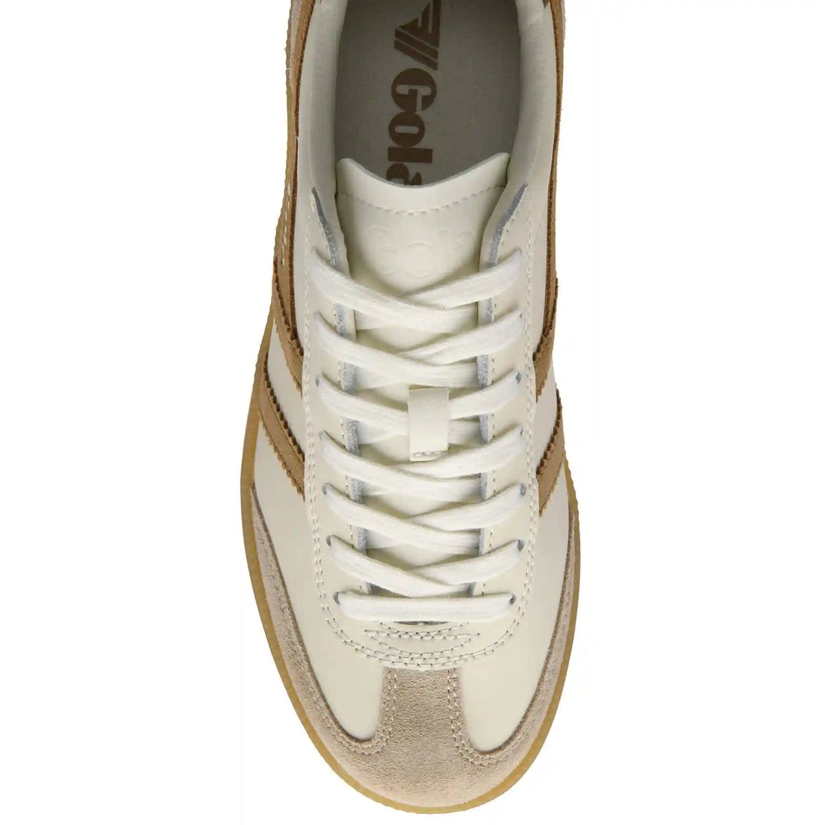Gola Classics Women's Viper Leather Sneakers - Off White/Bone/Light Caramel/Gum