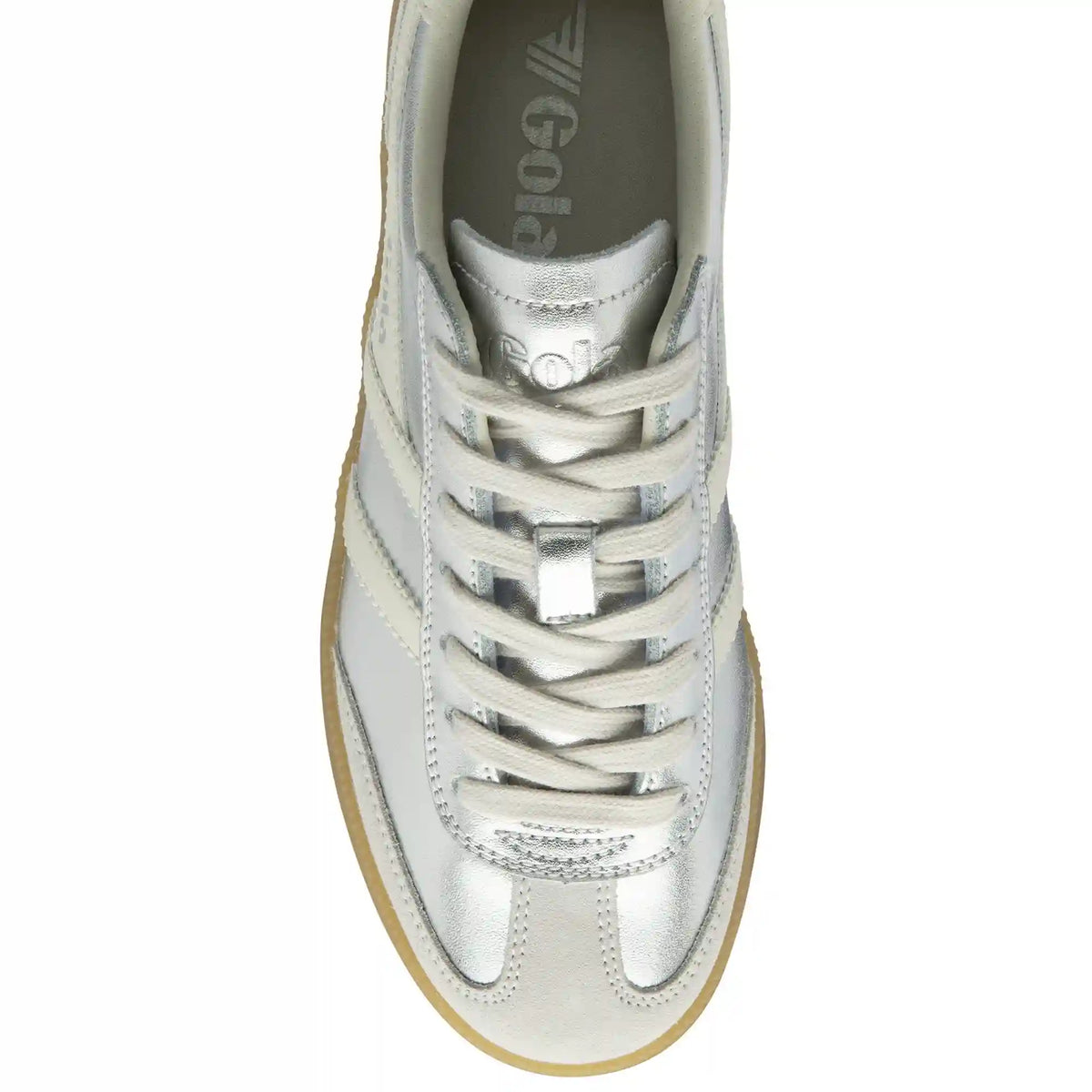 Gola Classics Women's Viper Metallic Sneakers - Silver/Off White/Gum