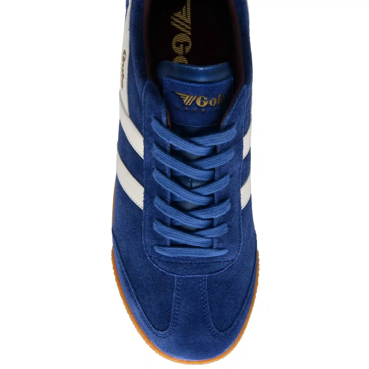 Gola Classics Men's Harrier Suede Sneakers - Deep Blue/Off White/Burgundy