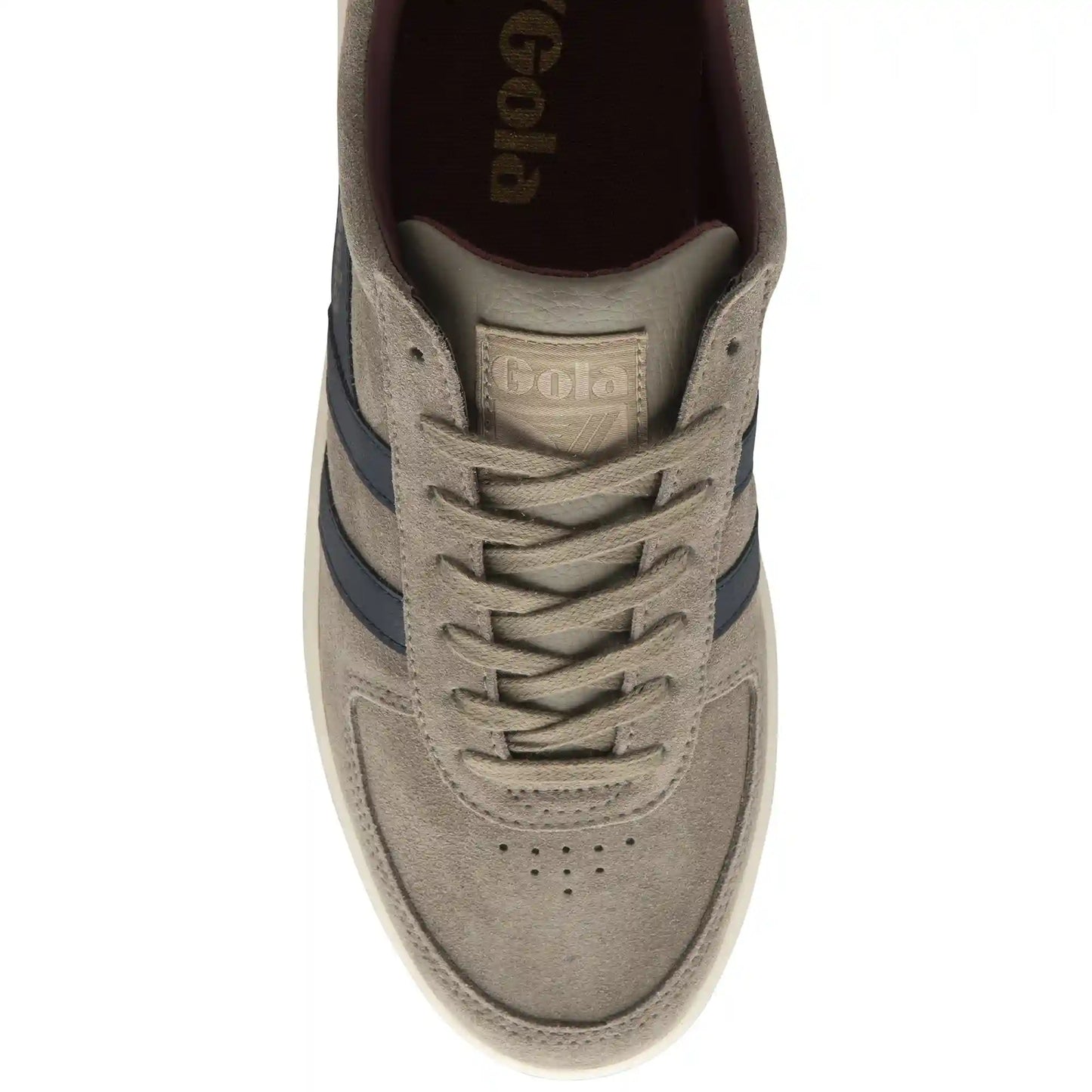 Gola Classics Men's Grandslam Suede Sneakers - Rhino/Navy/Burgundy