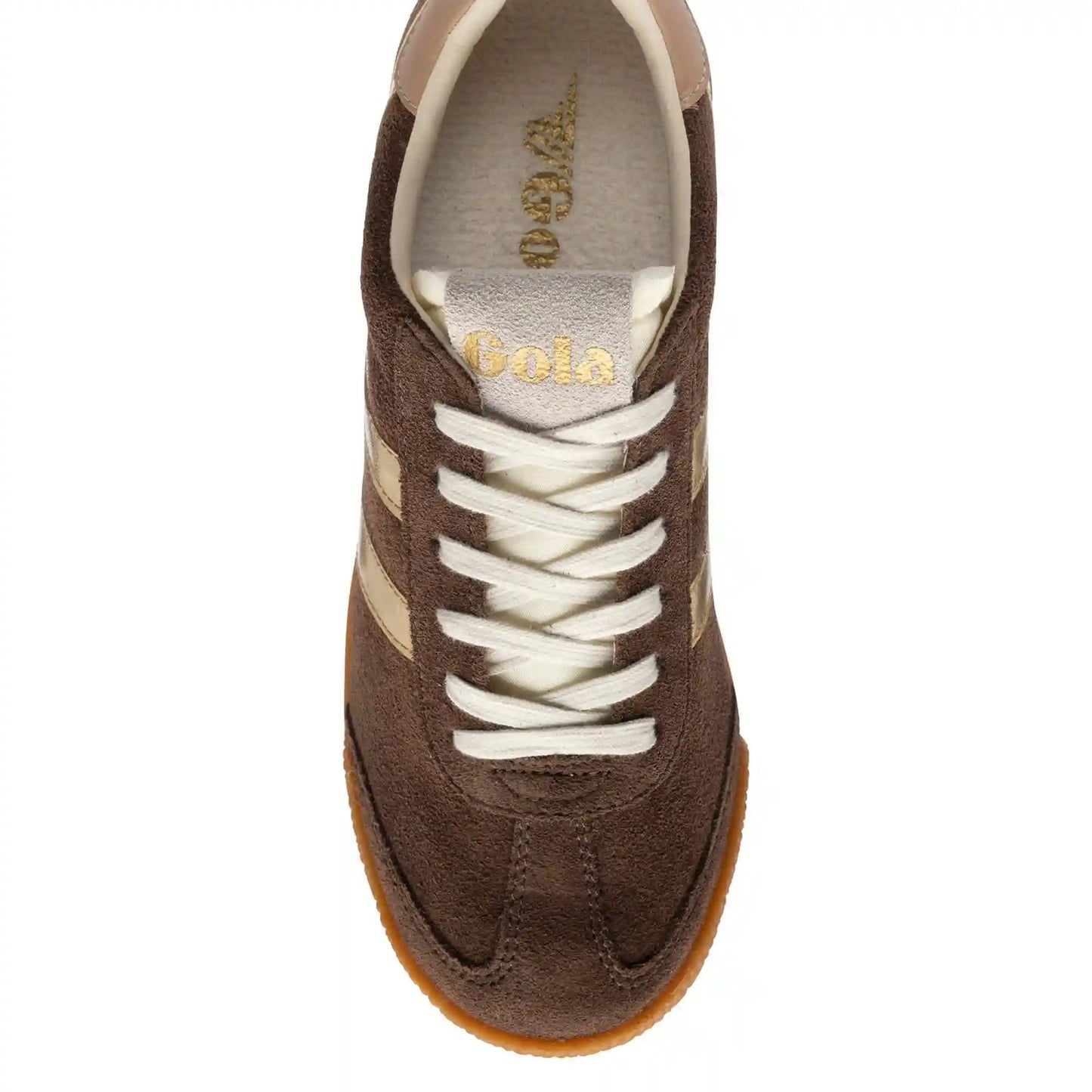 Gola Classics Women's Elan Glitz Sneakers - Dark Brown/Gold/Cameo