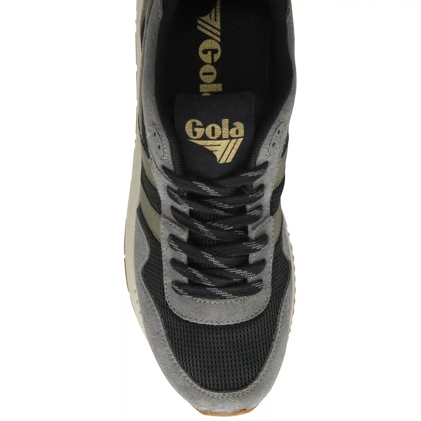 Gola Classics Men's Delta Sneakers - Black/Ash/Khaki