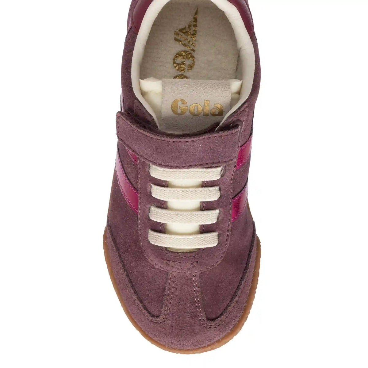 Gola Classics Kids' Elan Glitz Strap Sneakers - Windsor Wine/Fuchsia/Cerise