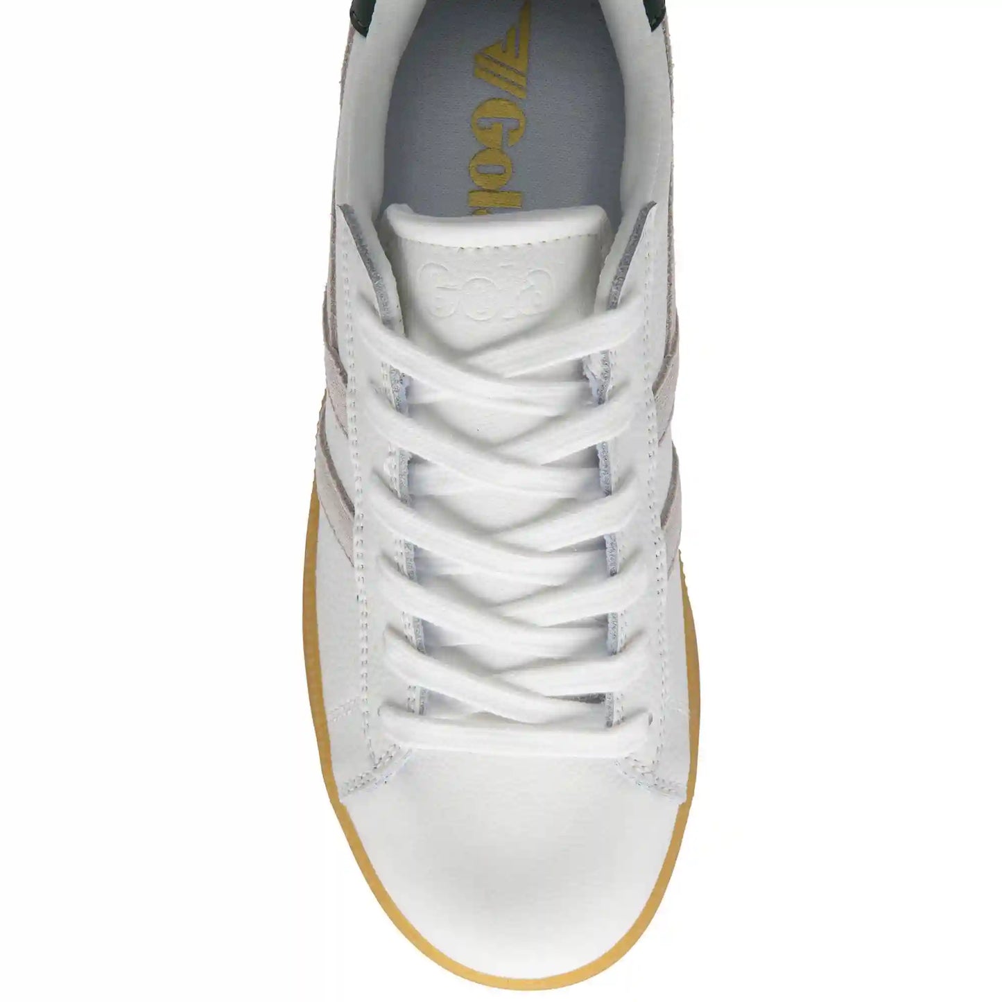 Gola Classics Women's Aztec Leather Sneakers - White/White/Evergreen/Gum
