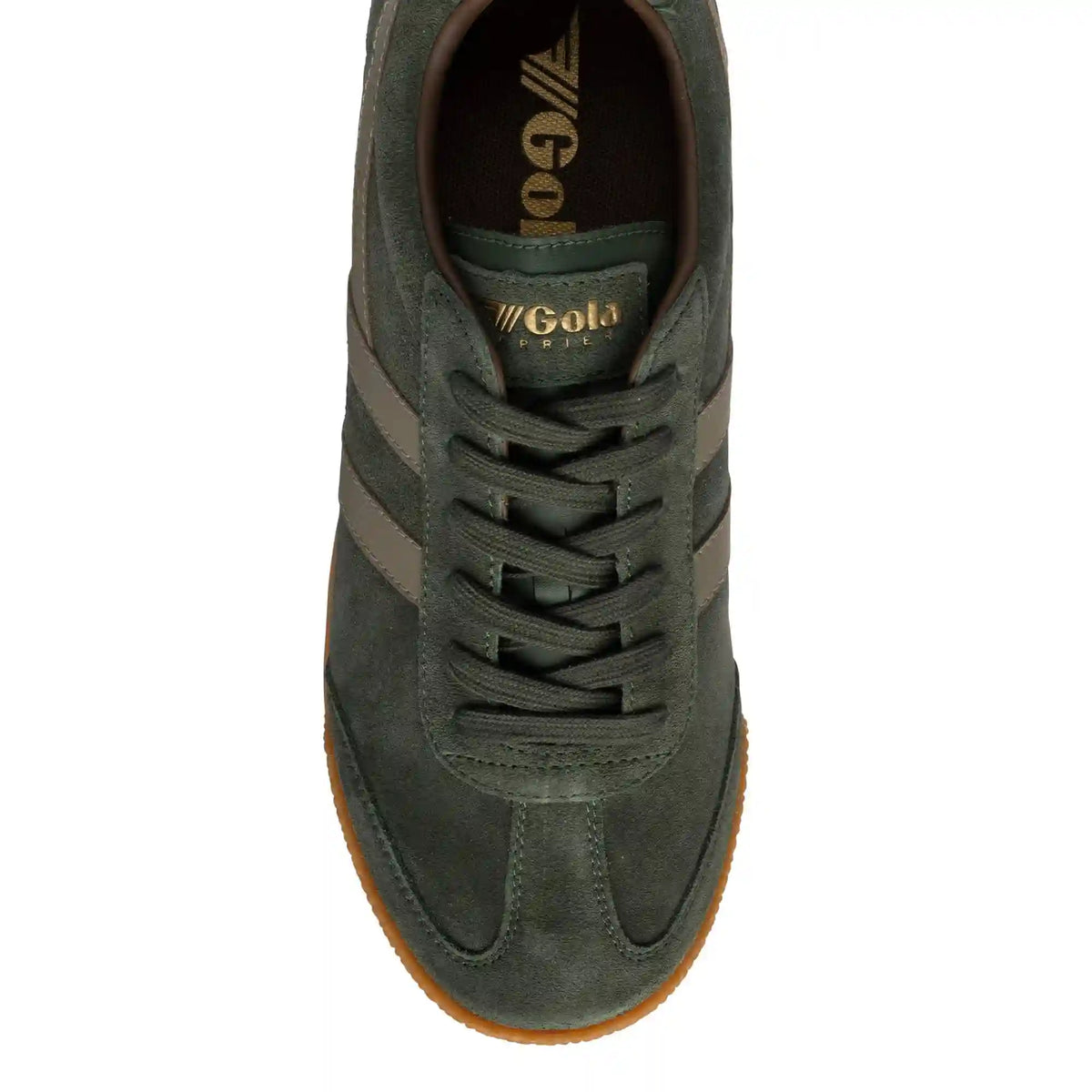 Gola Classics Men's Harrier Suede Sneakers - Dark Khaki/Rhino/Otter