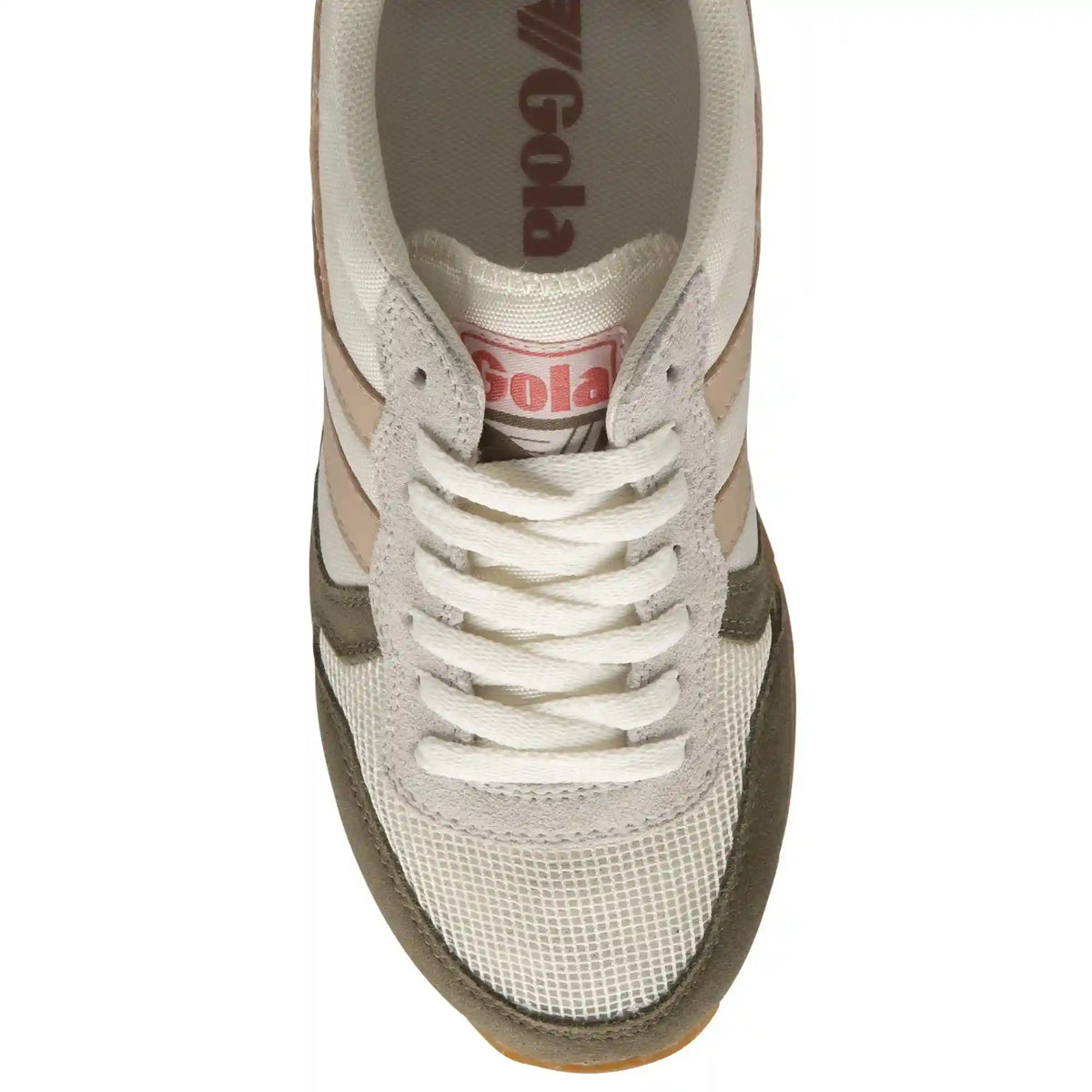 Gola Classics Women's Daytona Sneakers - Off White/Khaki/Pearl Pink