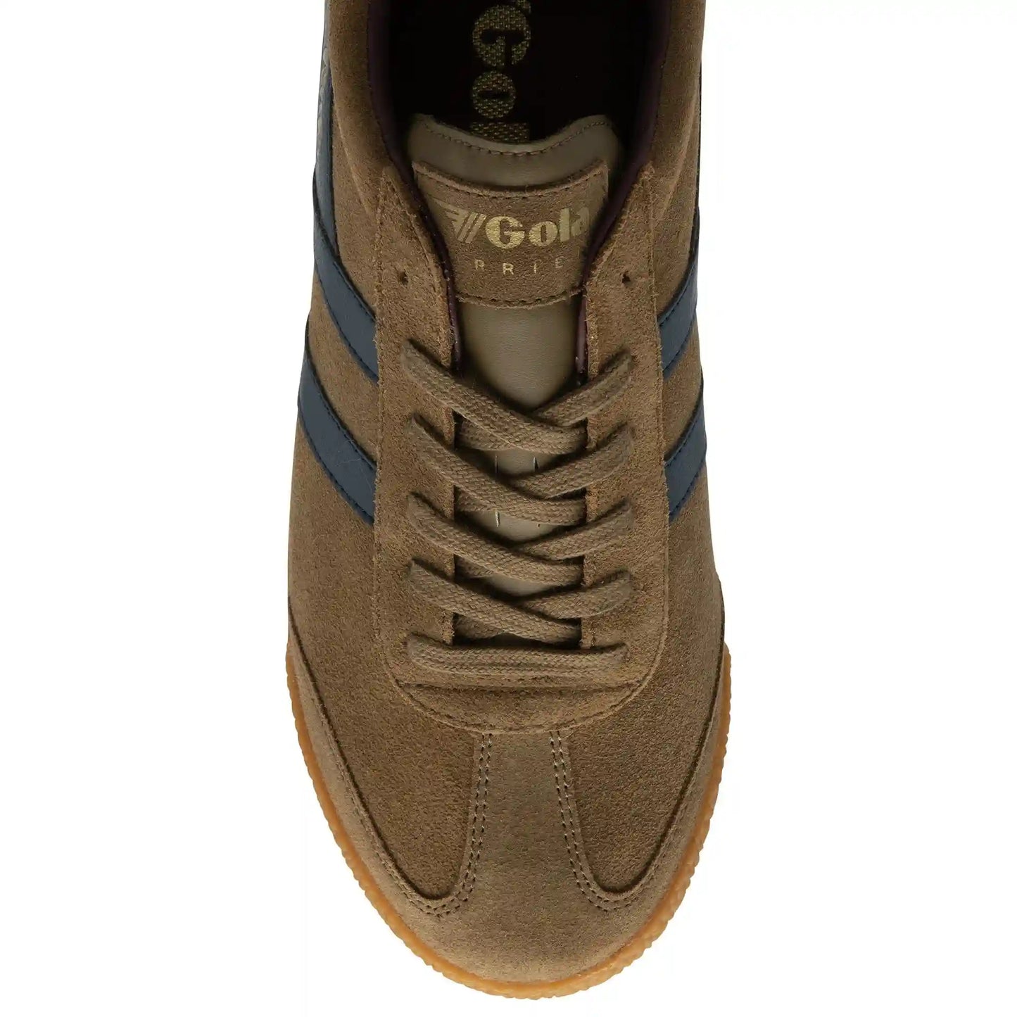 Gola Classics Men's Harrier Suede Sneakers - Tobacco/Navy/Burgundy