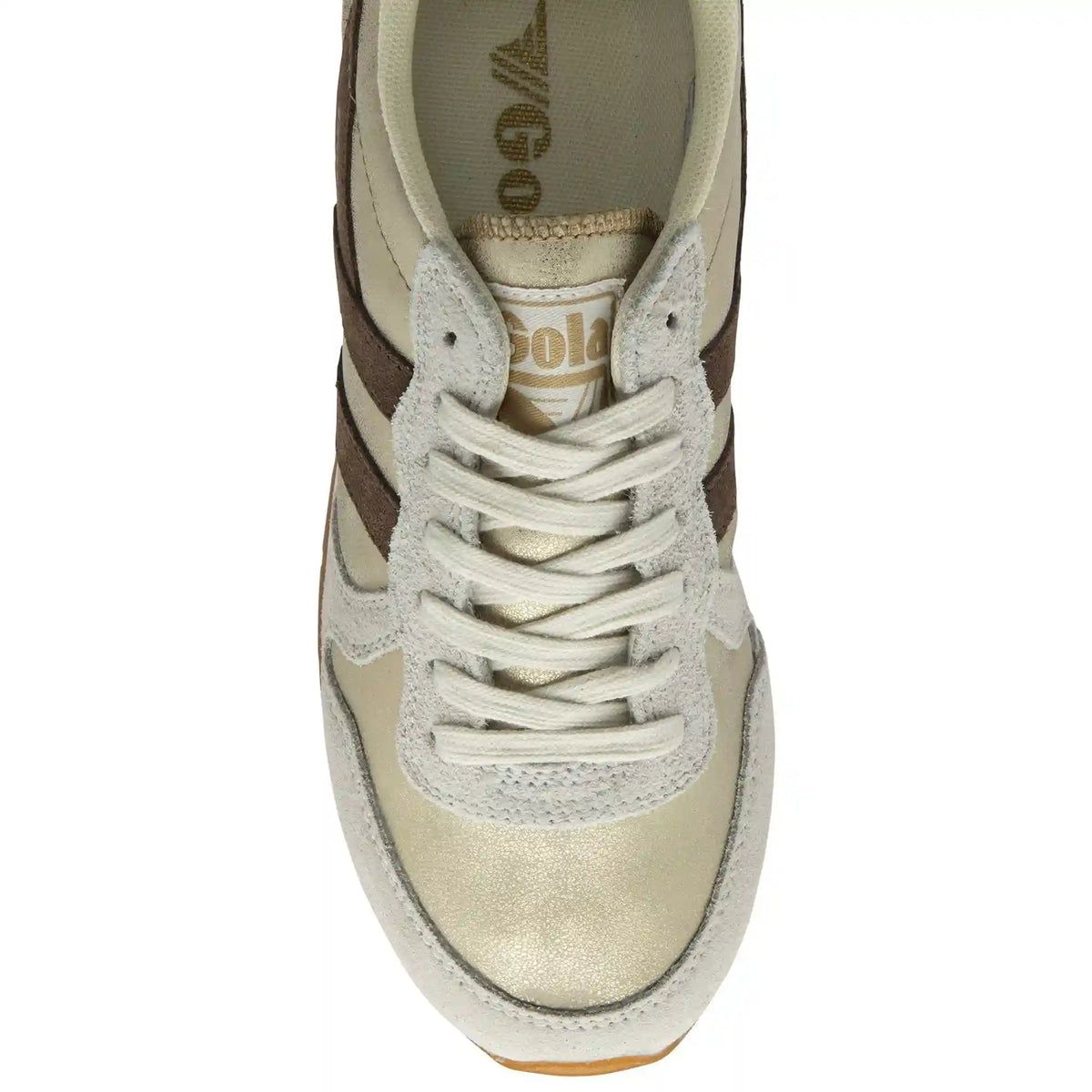 Gola Classics Women's Daytona Blaze Sneakers - Gold/Dark Brown/Cameo