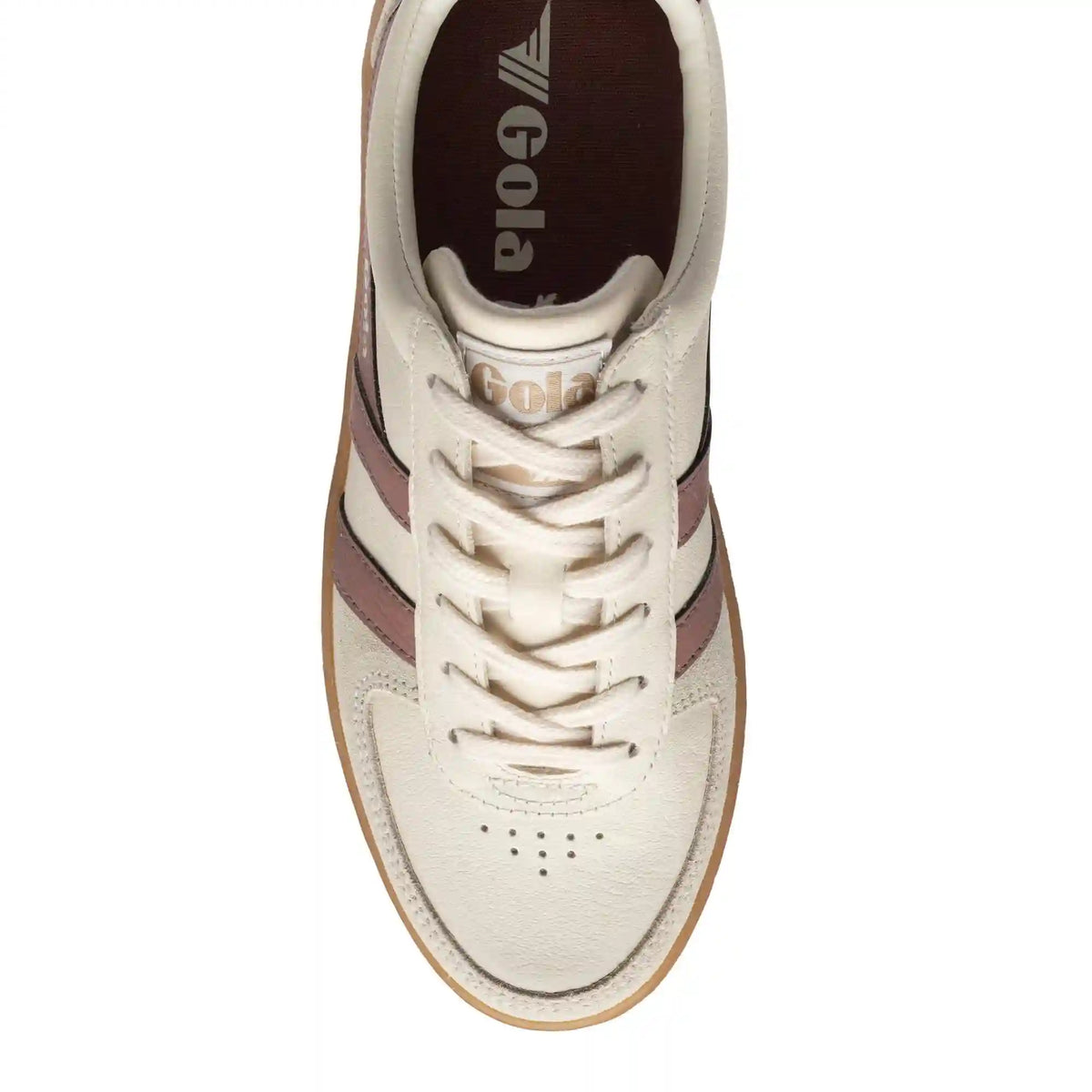 Gola Classics Women's Grandslam Elite Sneakers - Off White/Brownrose/Cerise/Gum