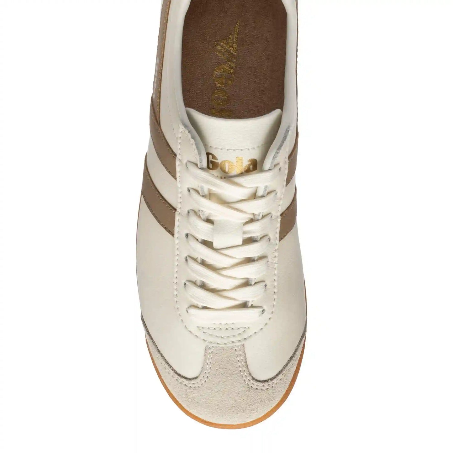 Gola Classics Women's Bullet Leather Sneakers - Off White/Light Caramel/Gum