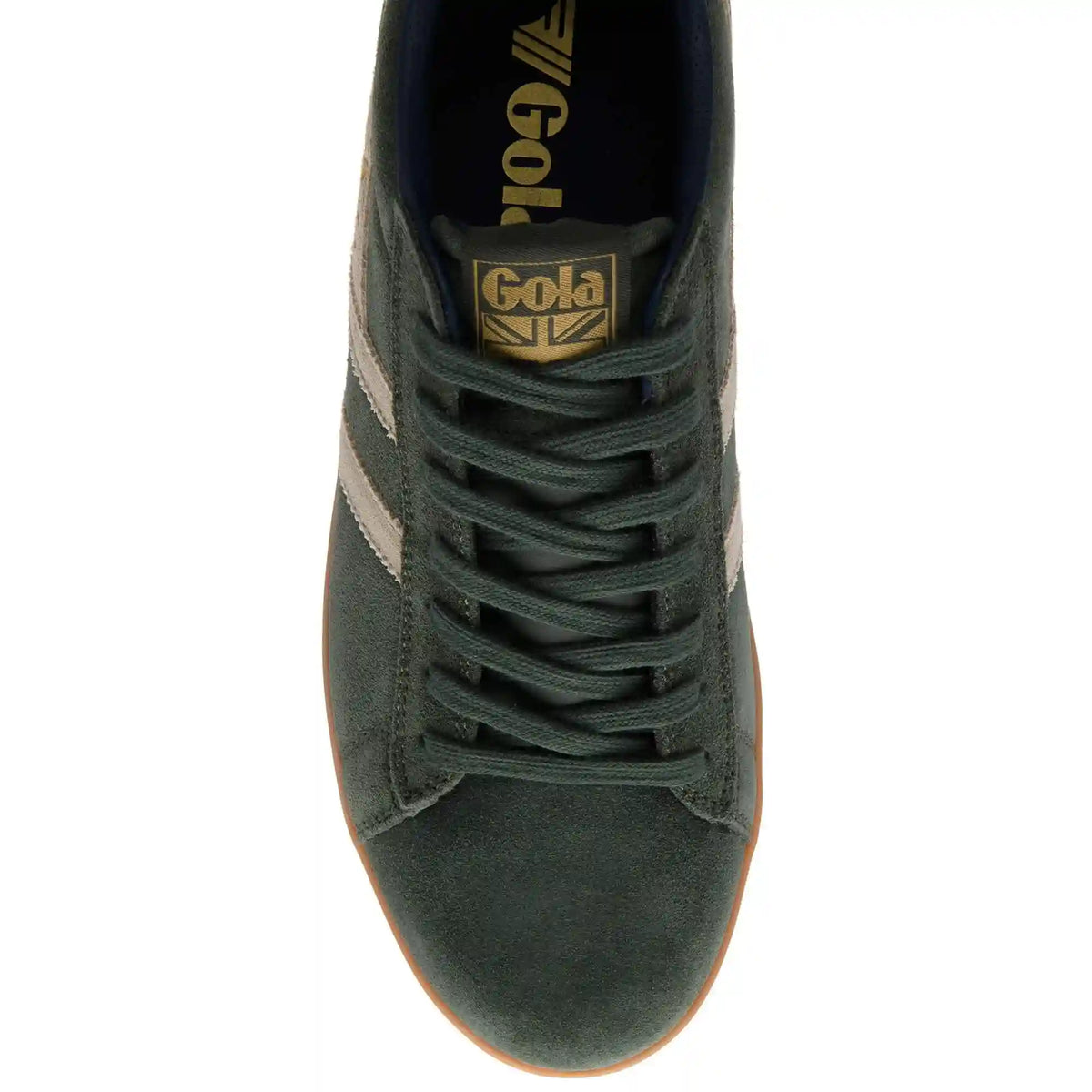 Gola Classics Men's Equipe II Suede Sneakers - Dark Khaki/Bone/Navy