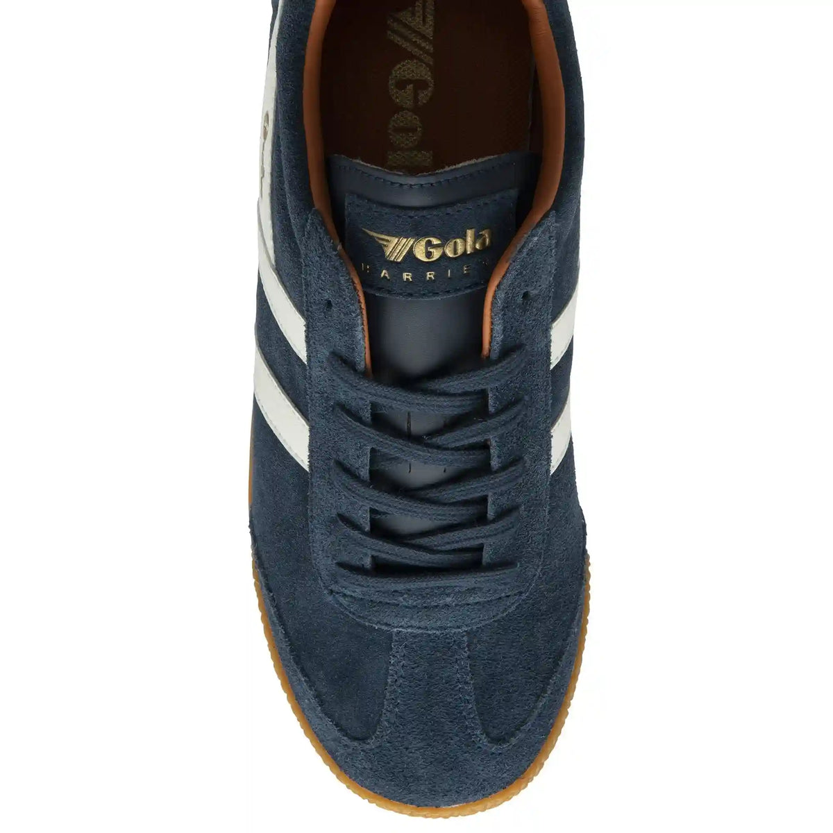 Gola Classics Men's Harrier Suede Sneakers - Navy/Off White/Moody Orange