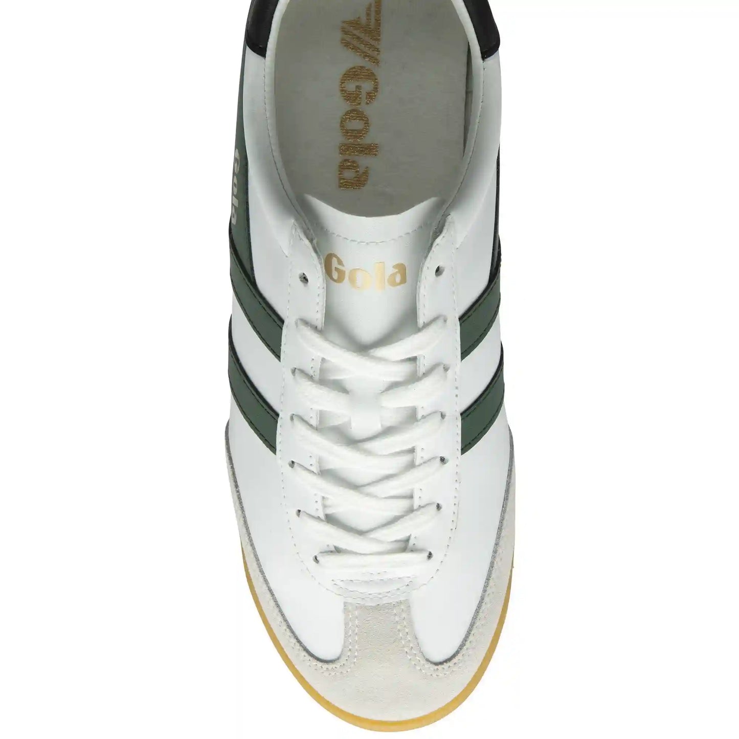 Gola Classics Men's Torpedo Leather Sneakers - White/Evergreen/Black