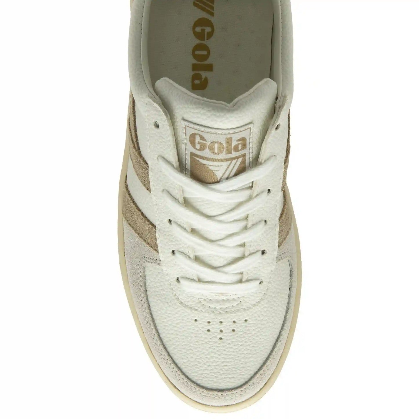 Gola Classics Women's Grandslam Trident Sneakers - White/Bone/Flax