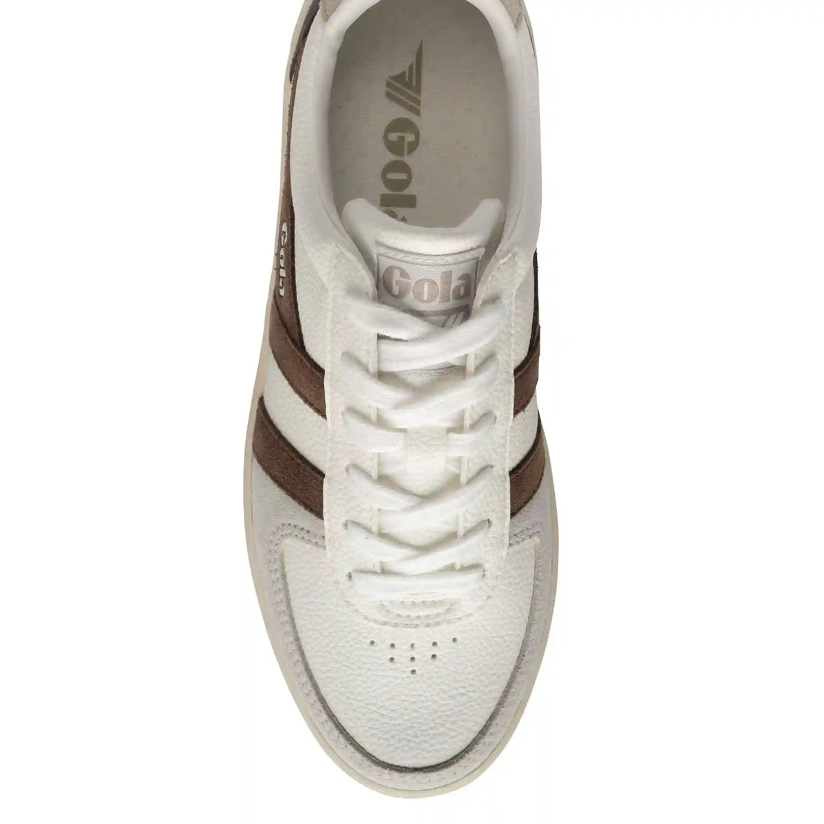 Gola Classics Women's Grandslam Trident Sneakers - White/Otter/Wheat