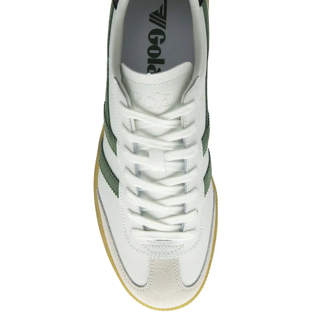 Gola Classics Men's Viper Leather Sneakers - White/Evergreen/Black/Gum