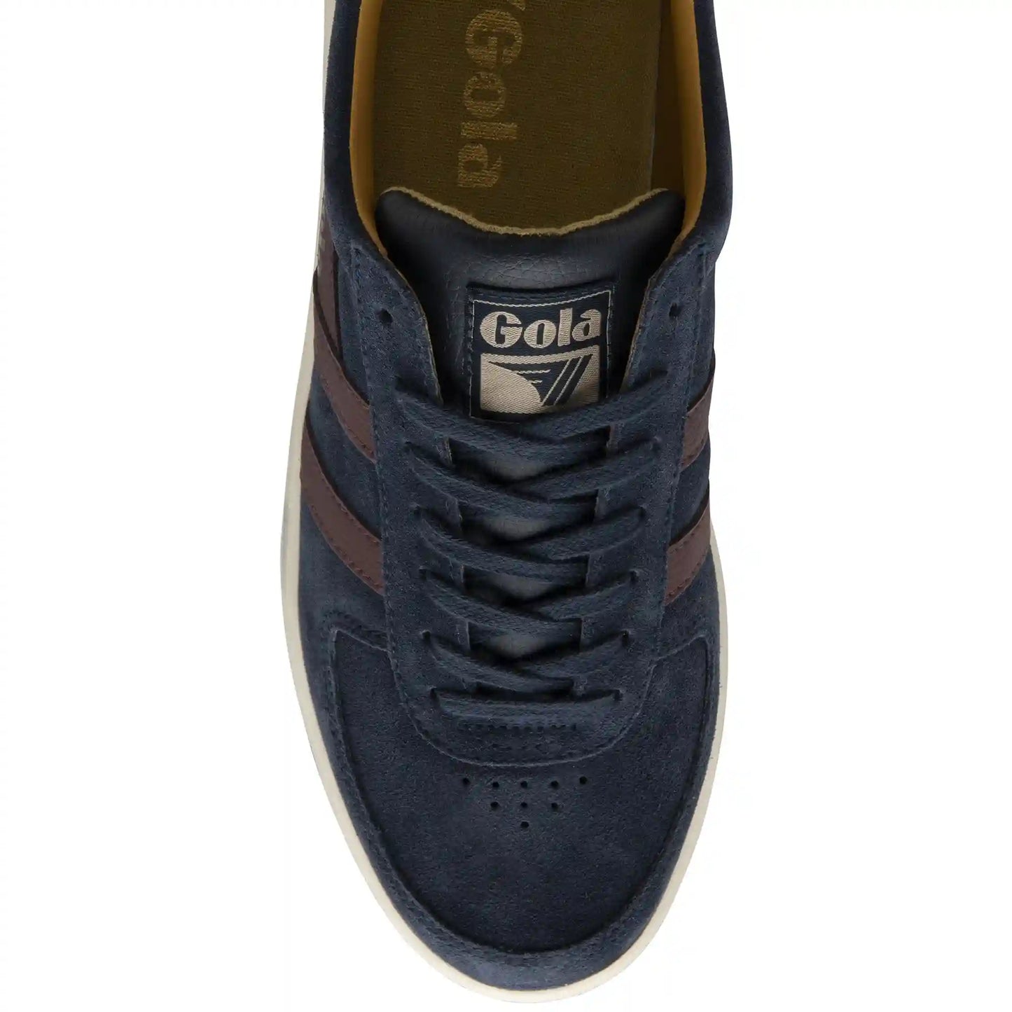 Gola Classics Men's Grandslam Suede Sneakers - Navy/Burgundy/Sun