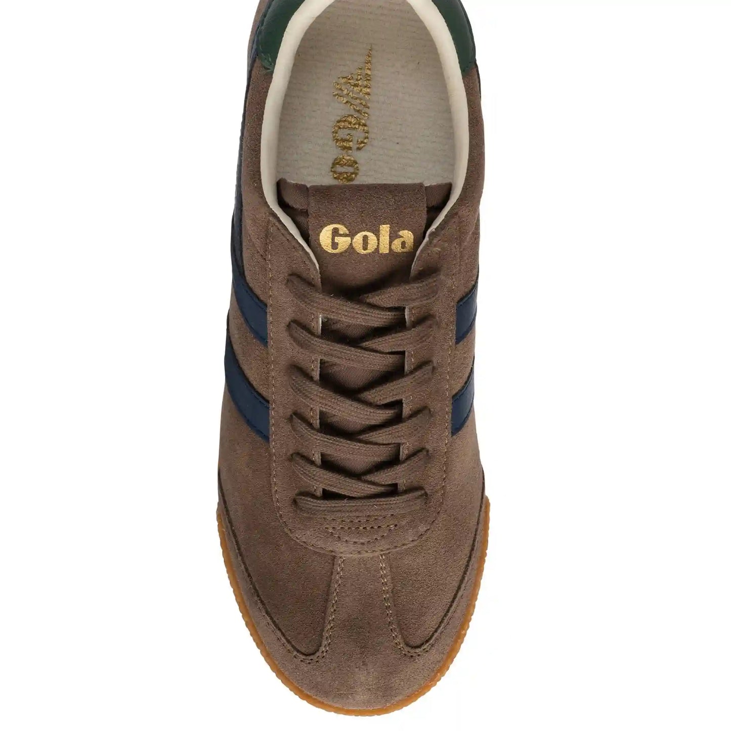Gola Classics Men's Elan Sneakers - Otter/Navy/Evergreen