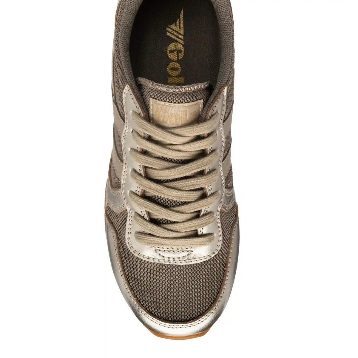 Gola Classics Women's Daytona Glimmer Sneakers - Rhino/Gold/Bone