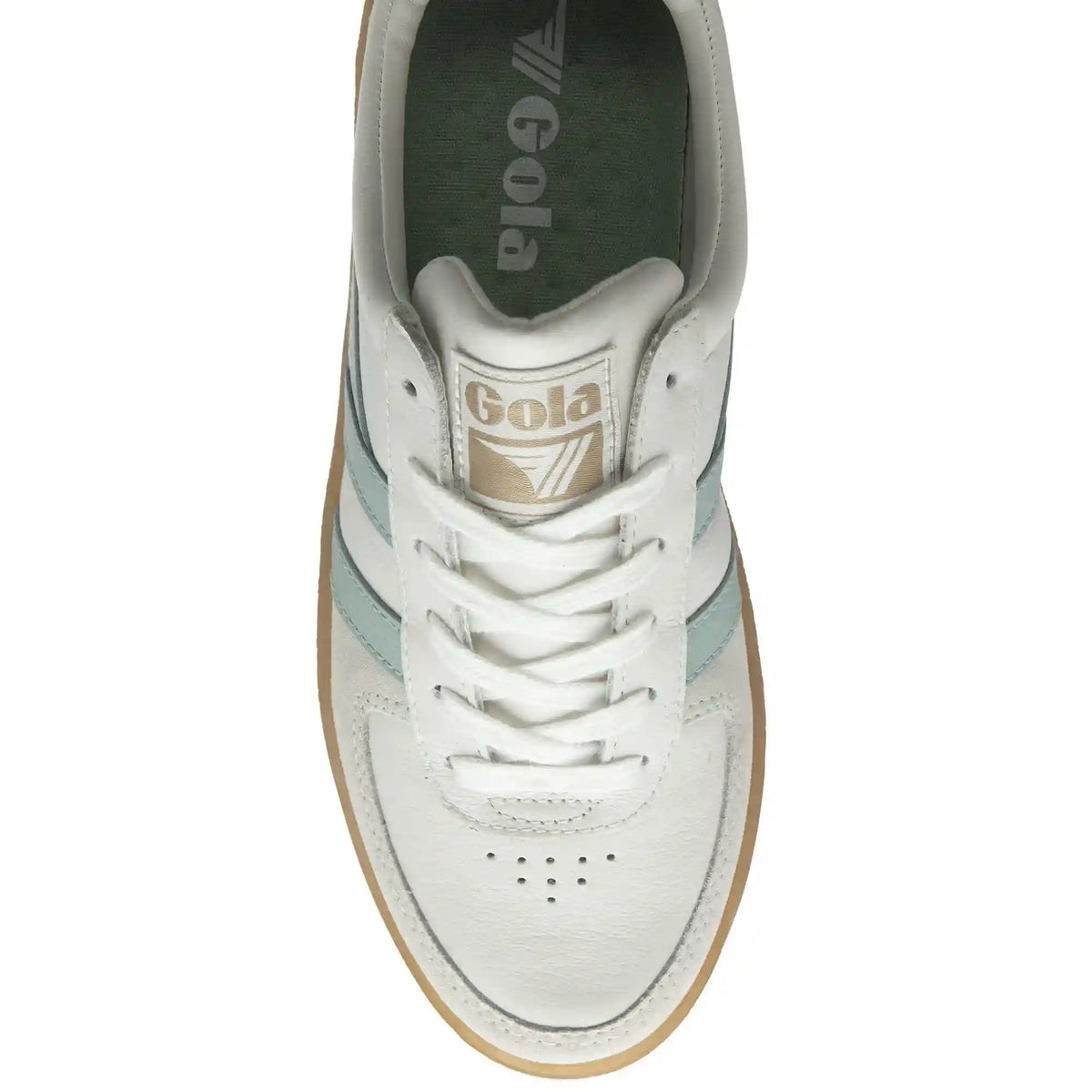 Gola Classics Women's Grandslam Elite Sneakers - White/Surf/Evergreen/Gum