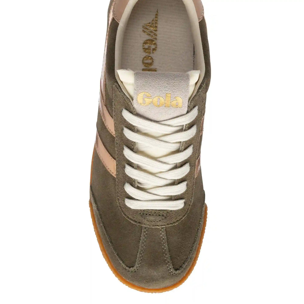 Gola Classics Women's Elan Glitz Sneakers - Khaki/Rose Gold/Cameo