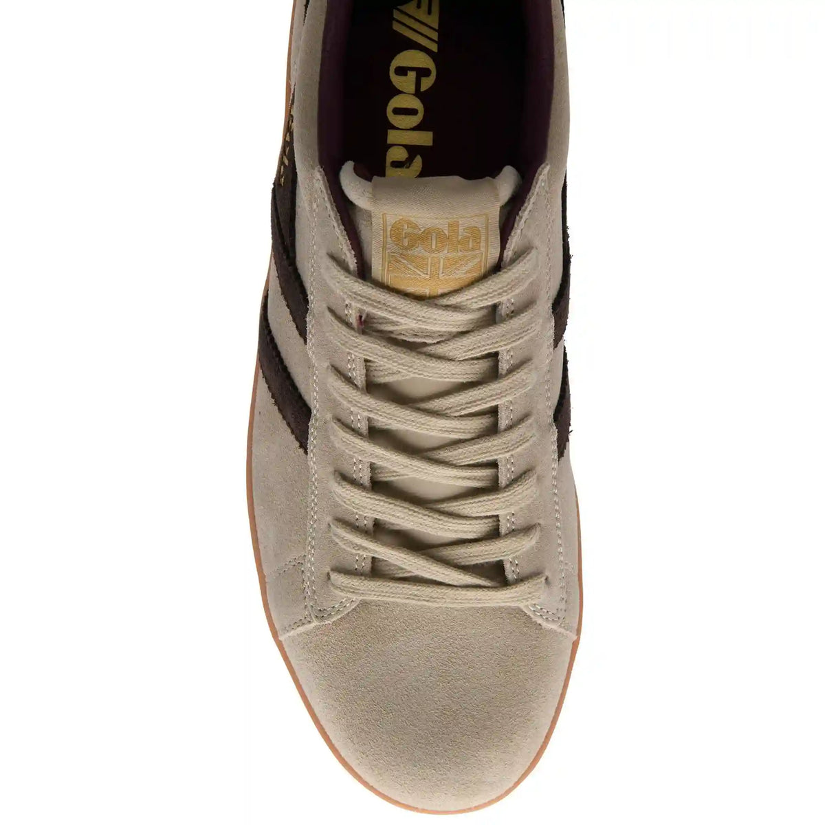 Gola Classics Men's Equipe II Suede Sneakers - Bone/Mocha/Red Ochre