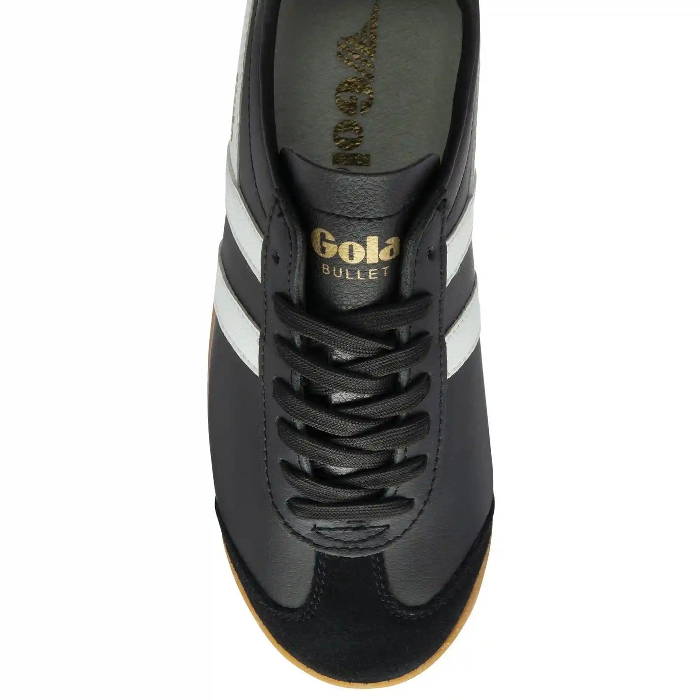 Gola Classics Women's Bullet Leather Sneakers - Black/White/Gum