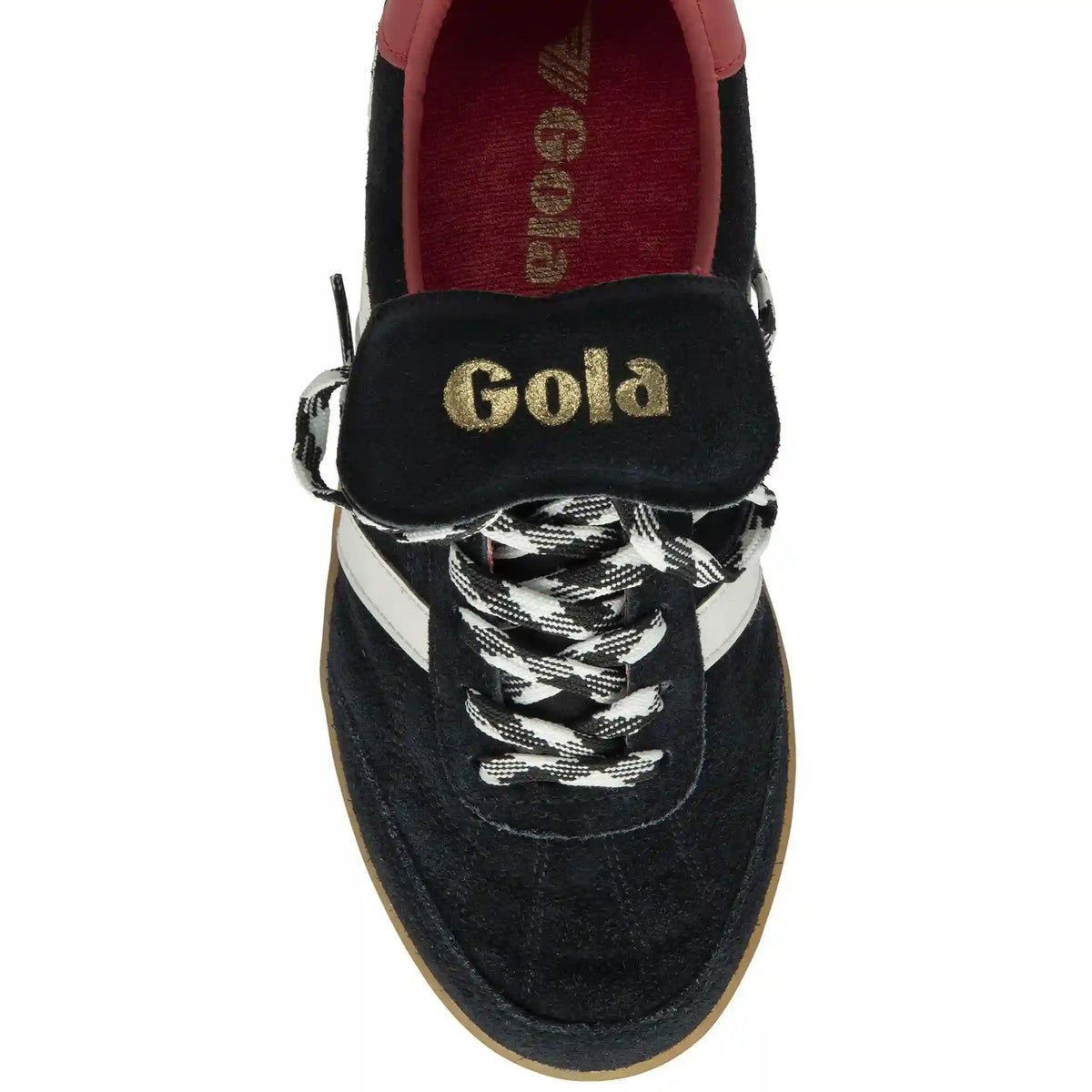 Gola Classics Women's Stadia '86 Sneakers - Black/Off White/Coral/Gum