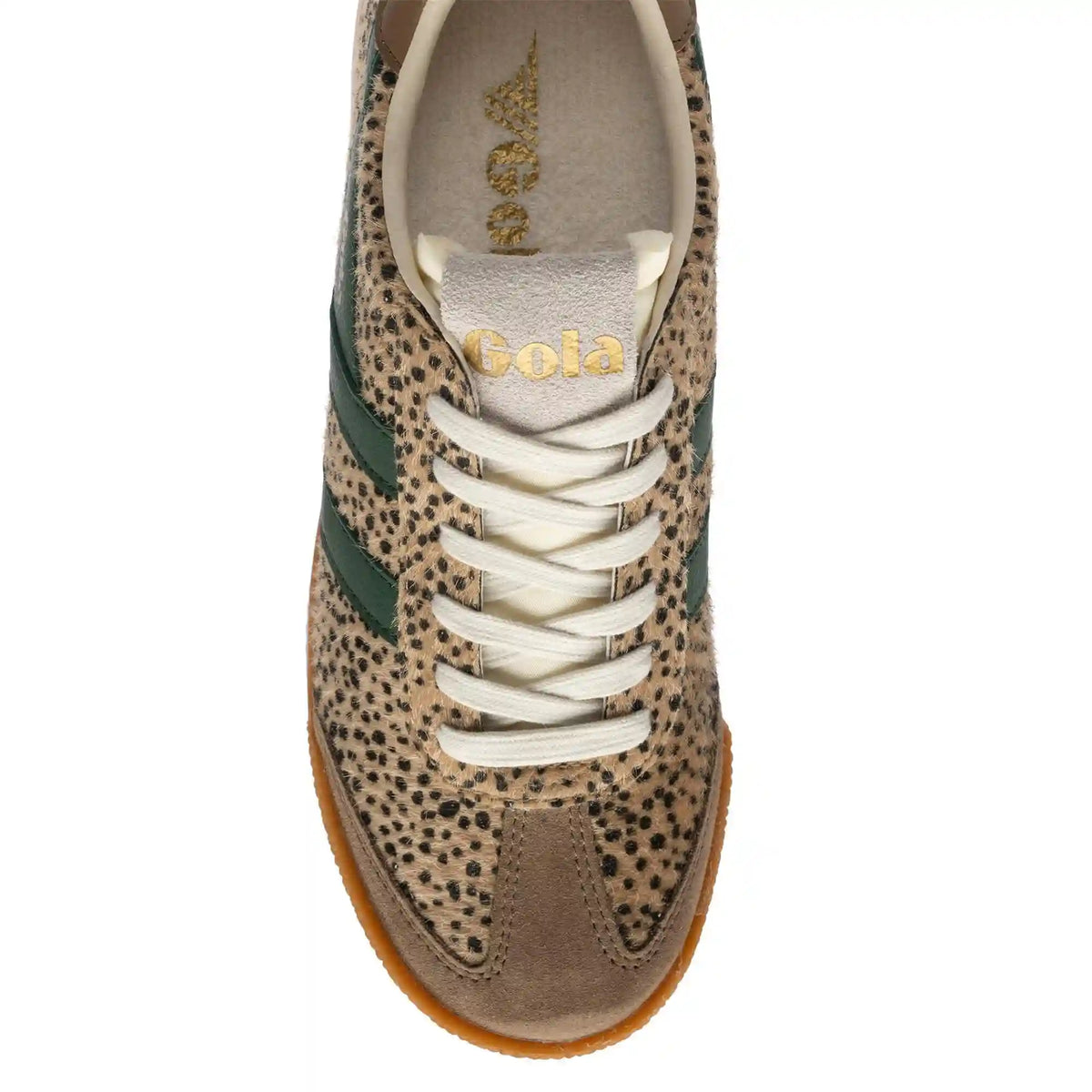Gola Classics Women's Elan Savanna Sneakers - Tan Cheetah/Tobacco/Evergreen