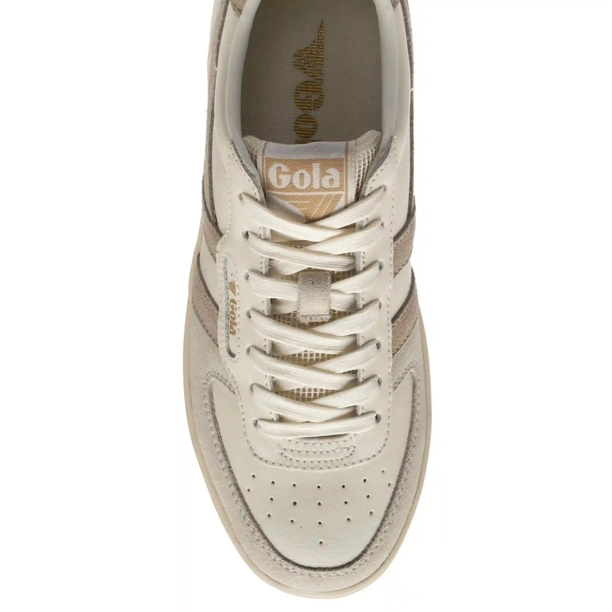 Gola Classics Women's Hawk Sneakers - Off White/Bone/Gold