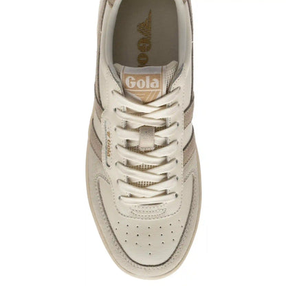 Gola Classics Women's Hawk Sneakers - Off White/Bone/Gold
