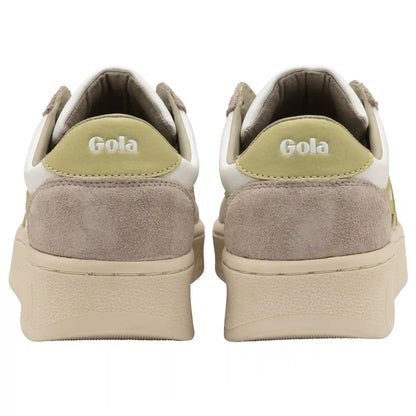 Gola Classics Women's Grandslam Pure Sneakers - White/Feather Grey/Lemon
