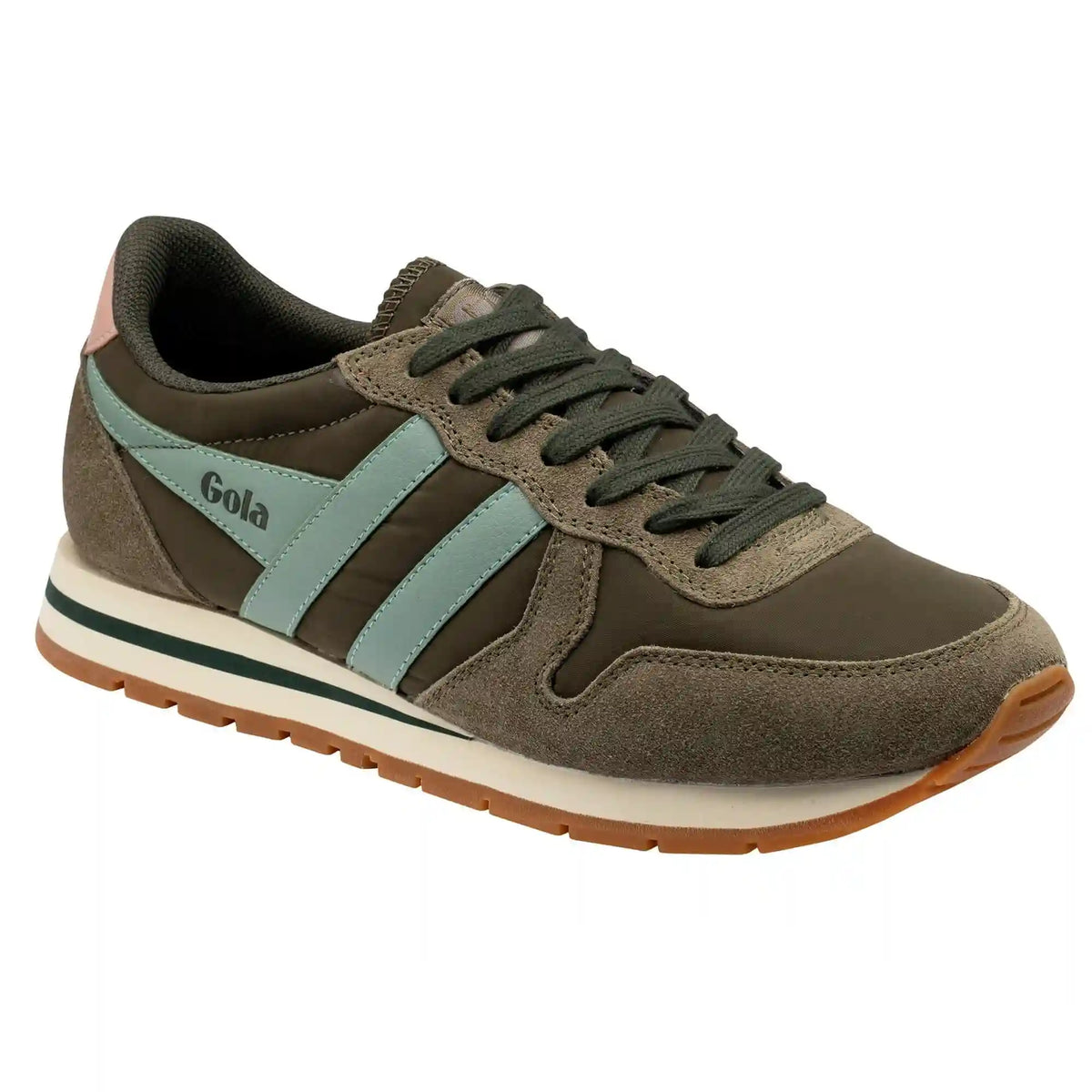 Gola Classics Women's Daytona Chute Sneakers - Dark Khaki/Khaki/Green Mist