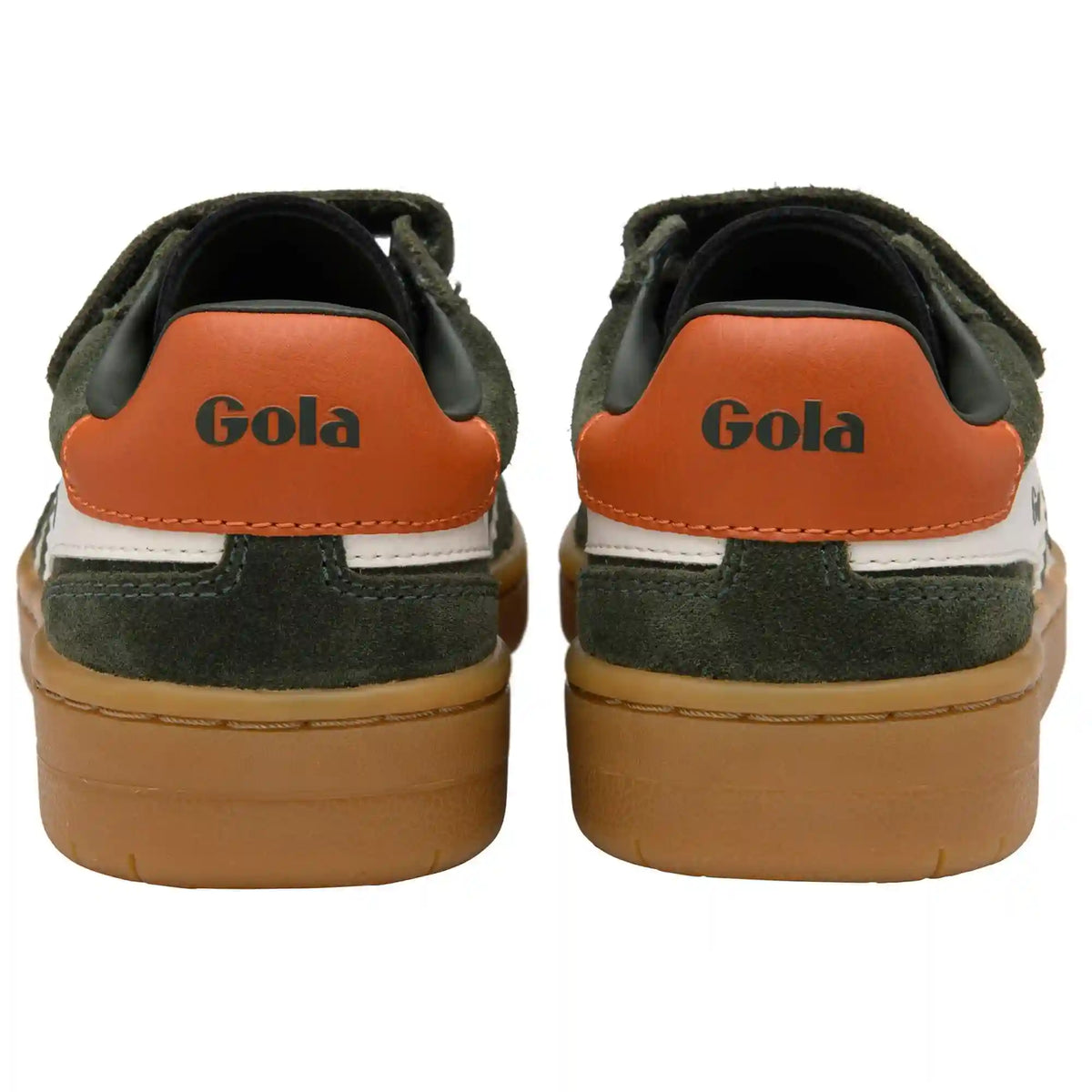 Gola Classics Kids' Viper Strap Sneakers - Dark Khaki/Off White/Moody Orange/Gum