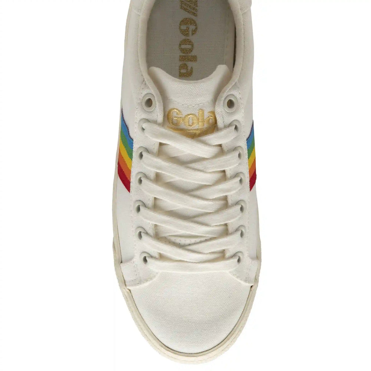 Vegan Gola Classics Women's Orchid Platform Rainbow - Off White/Multi
