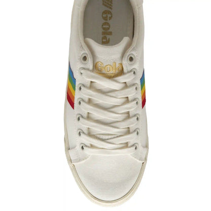 Vegan Gola Classics Women's Orchid Platform Rainbow - Off White/Multi