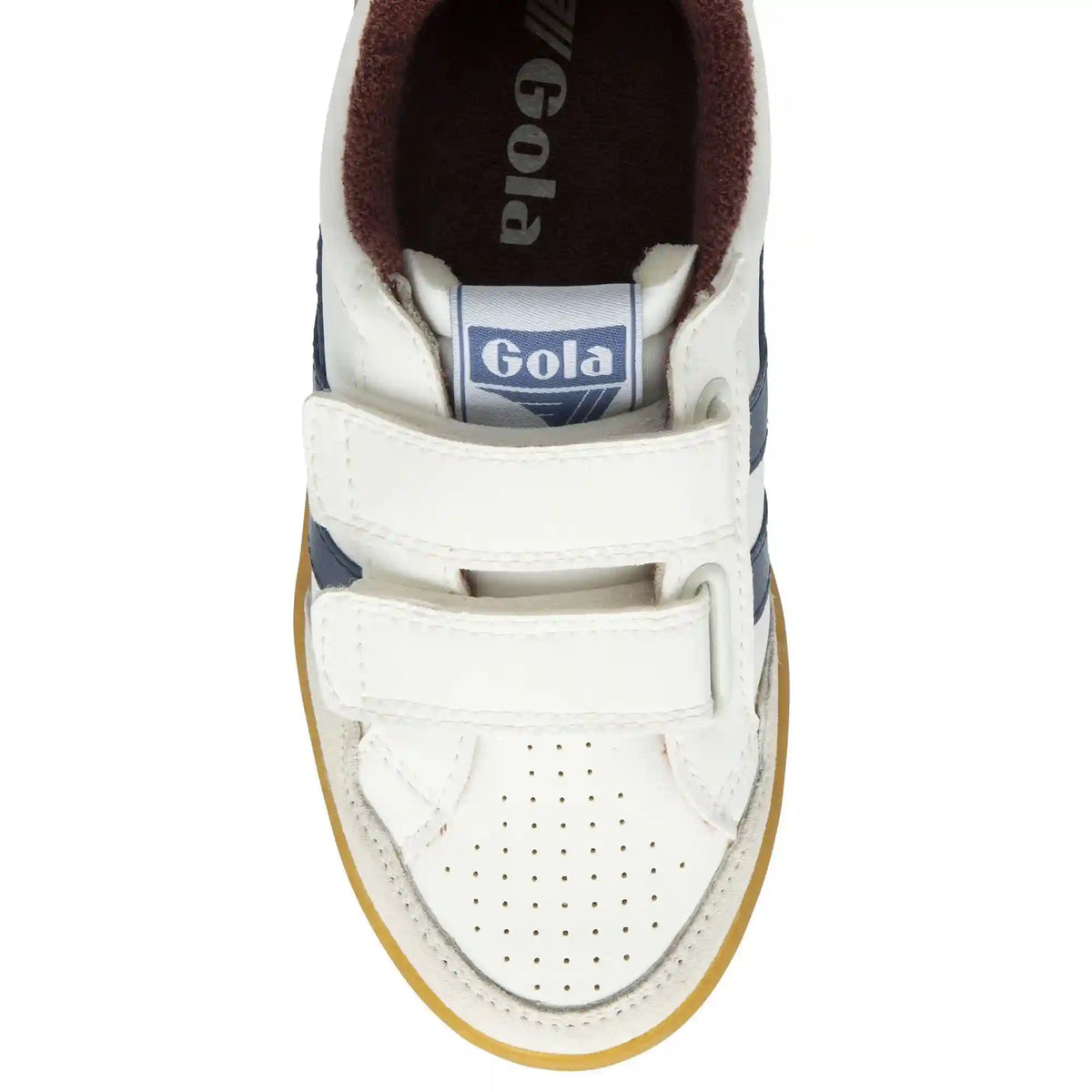 Gola Classics Kids' Eagle Strap Sneakers - White/Moonlight/Burgundy/Gum