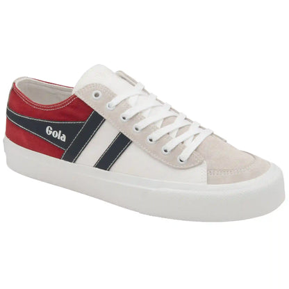 Gola Classics Men's Quota II RWB Plimsoll Sneakers - White/Red/Navy