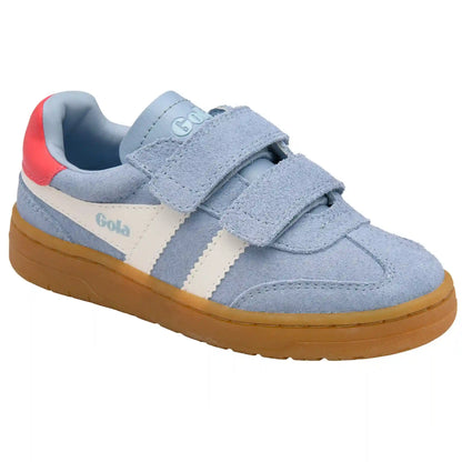Gola Classics Kids' Viper Strap Sneakers - Air/White/Coral/Gum