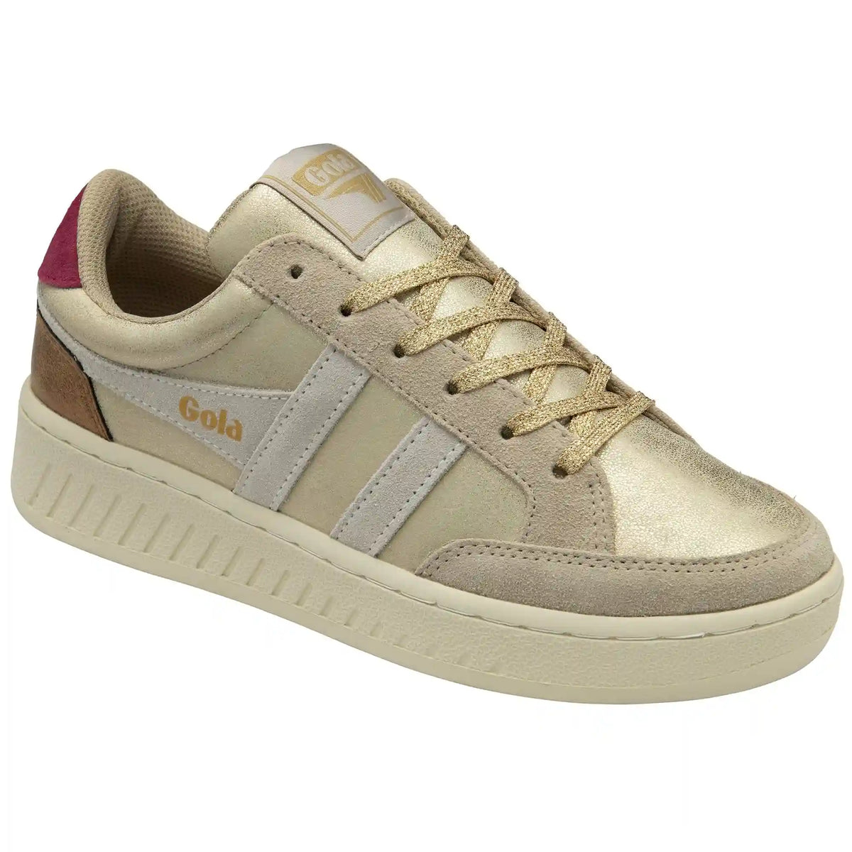 Gola Classics Women's Superslam Blaze II Sneakers - Gold/Off White/Cerise