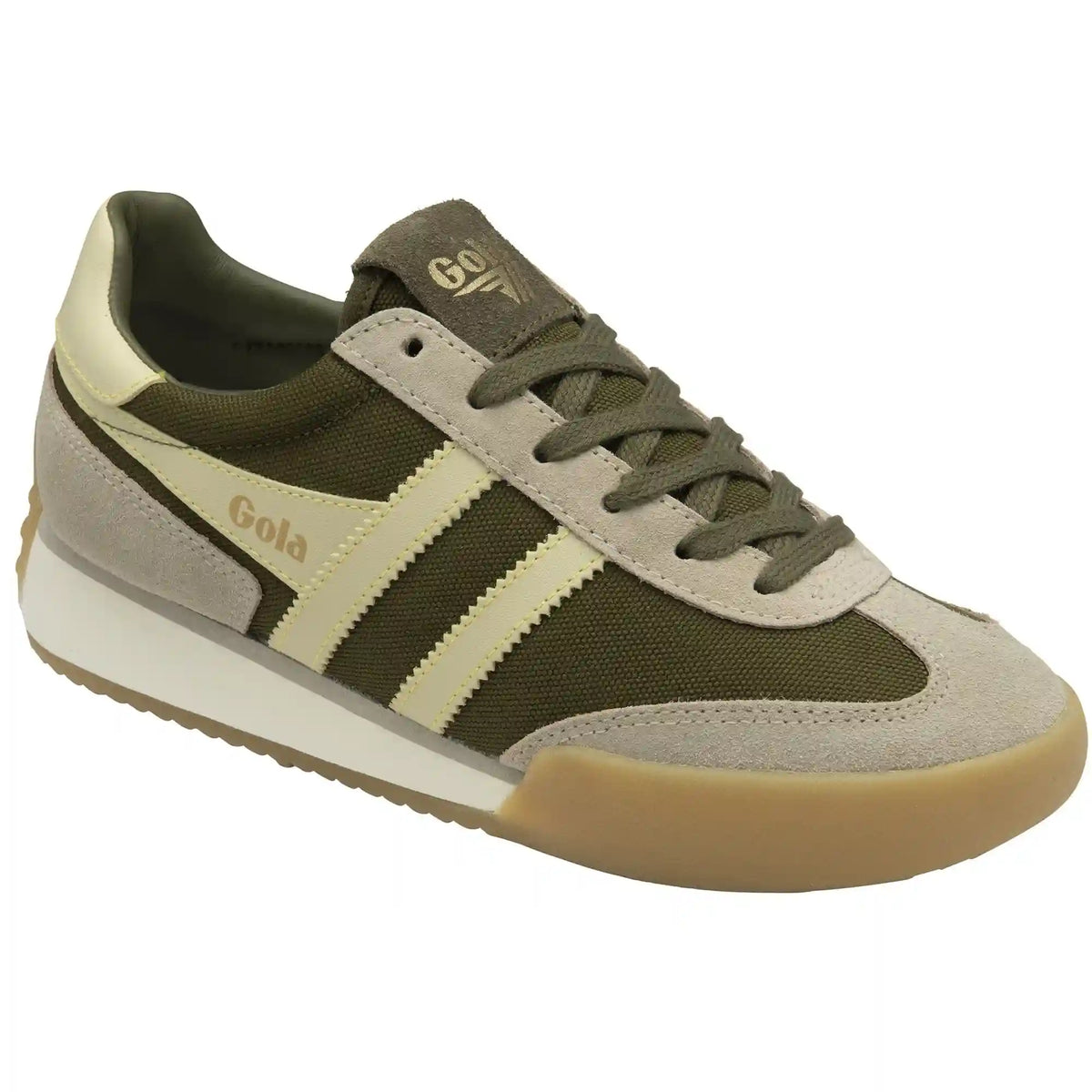 Gola Classics Women's Pacer Sneakers - Khaki/Bone/Buttermilk