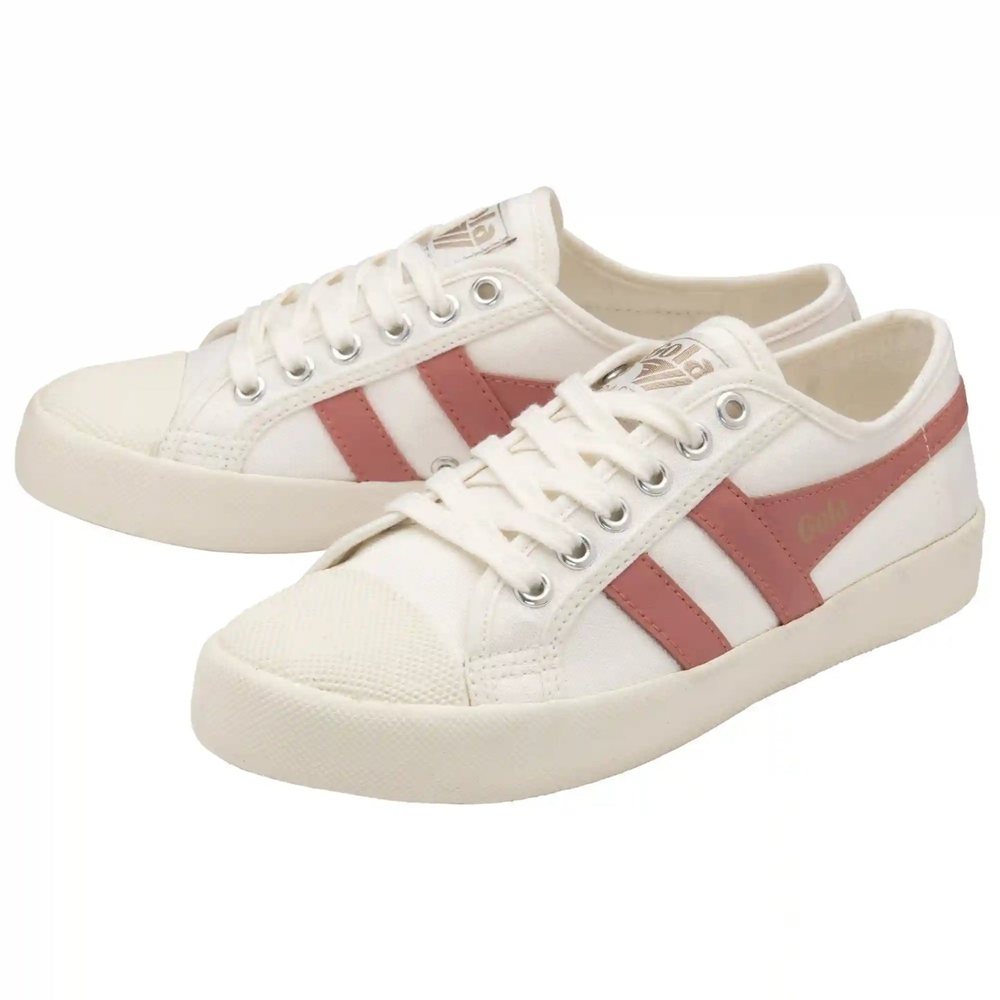 Vegan Gola Classics Women's Coaster - Off White/Coral Pink