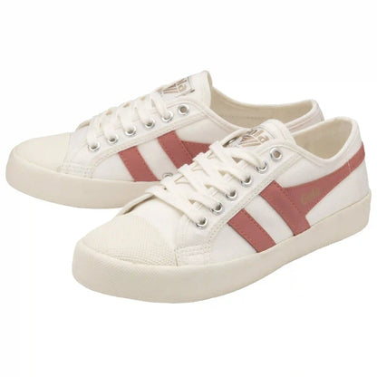 Vegan Gola Classics Women's Coaster - Off White/Coral Pink