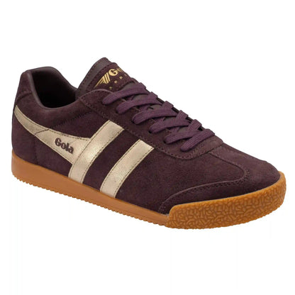 Gola Classics Women's Harrier Mirror Sneakers - Cocoa/Gold/Gum