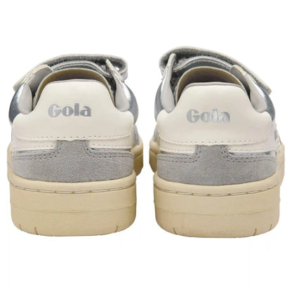 Gola Classics Kids' Viper Glimmer Strap Sneakers - Silver/Off White