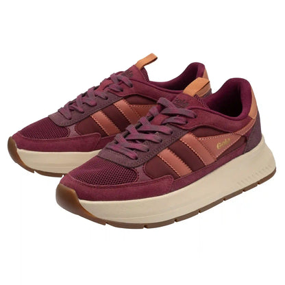 Gola Classics Women's Phoenix Sneakers - Cerise/Windsor Wine/Terracotta